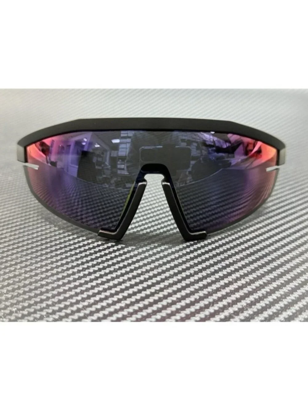 New PRADA LINEA ROSSA Men Matte Black Sunglasses 70-21-125
